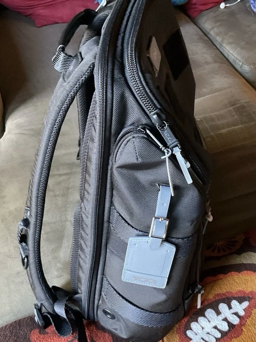 TUMI Alpha Bravo Tyndall Black Utility Carry Backpack Nylon Reg $650